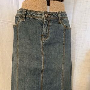 Cabi denim pencil skirt